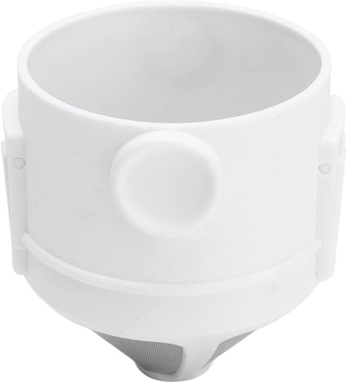 Foldable Portable Stainless Steel Coffee Filter Cup Ultra Fine Drip Tool for Travel Camping Office Home Use White 7.3 x 6.5cm 45g