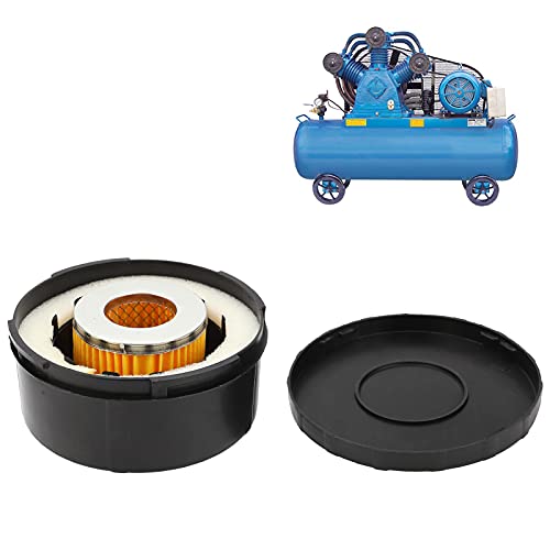3/4 25mm Air Compressor Silencer, Plastic Shell Round Muffler Filter Intake Dia 80mm