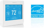 Honeywell Home RTH9600WF Smart Color Thermostat + Honeywell Home 20x25x4 MERV 8, AC Furnace Air Filter, 3 Pack