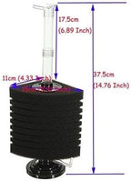 CNZ XY-2893 Air Driven 10 Layer Biochemical Bio Sponge Filter for Breeding Fry Betta Shrimp Discus Angelfish Nano Fish Tank
