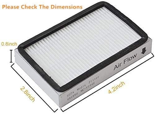 EZ SPARES 3 PCS Replacement for Kenmore EF2 (EF-2) Exhaust HEPA Vacuum Replacement Filter Compares to 86880 and for Panasonic MC-V194H HEPA Filter