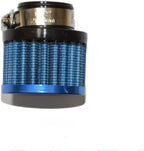 25mm Air Intake Filter 1" Inlet Dia Air Intake Cone Universal Filter Parts with Adjustable Clamp (Blue)