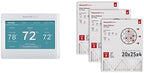 Honeywell Home RTH9600WF Smart Color Thermostat + Honeywell Home 20x25x4 MERV 8, AC Furnace Air Filter, 3 Pack