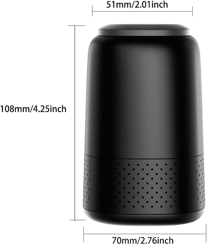 1pc, Portable Air Purifier, Disposable Air Filter, Remove Secondhand Odor, 4 Stage HEPA Activated Coconut Carbon Filter To Eliminate Smell, Suitable for Home and Car, Ideal for Gift (Pink)