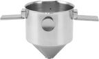 Portable Pour Over Coffee Maker Stainless Steel Reusable Cone Coffee Dripper Filter Hand Brewed Design for Home Travel Office 304 Stainless Steel Material