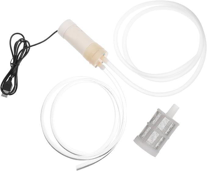 jojofuny 1set Compact Usb Water Pump for Sump Portable Mini Water Extraction Pump for Balcony and Terrace Efficient Drainage Filtered Outlet