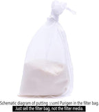ALEGI 180 Micron Aquarium Filter Media Fine Mesh Bag, 8" by 4" Small Extra Fine Media Bags