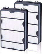 Nispira True HEPA Air Filter Replacement Compatible with Holmes Air Purifier HAPF600 HAPF600D HAPF600D-U2 Filter B, 2 Packs