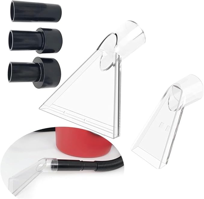 Swivel Head Floor Nozzle Set with Adapters, Transparent Carpet Cleaner Attachment for Most Vacuum and Portable Extraction Machines(C)