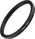 58mm to 52mm Step Up Ring Filter Adapter Black Metal Step up Adapter Rings Compatible with All Brand UV CPL ND Camera Lens Filter Step Down Ring (58mm-52mm)