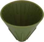 Silicone Coffee Dripper Collapsible Coffee Filter Foldable Portable Reusable Travel Camping Office Home Free Lightweight Easy Brew (Green)