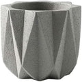 Outdoor Succulent Plantpot Cactus Plant Container Cement Flowerpot Container Modern Simple Planter Flower Vase Meat Plant Cement Container Concrete Flower Plant (Gray1 13cm*11.5cm) (Gray2 13cm*11.5cm)
