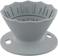 Portable Coffee Dripper, Silicone Collapsible Design for Easy Pour Over Making, for Travel and Outdoors (grey)