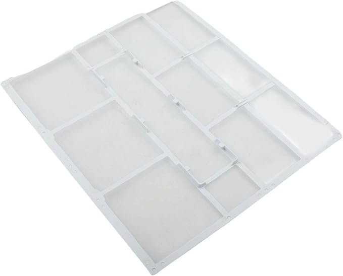 Wall Mounted Air Conditioner Dustproof Filter Cover,Plastic Indoor Unit Air Outlet Screen Compatible with Household Split System AC(31X27.5cm)