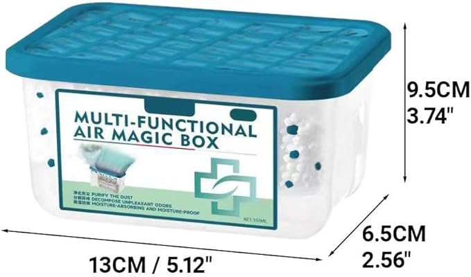 Indoor Air Purification Dust Removal Magic Box, Multi-Functional Air Purification Magic Box, Multi-Purpose Room Deodorizer Automatic Dust-Sucking Dusts Cleaner Boxs, No Electricity & Noise (3pcs)