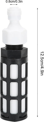 Portable Water Inlet Filter for Misting System – Self-Priming Water Filter Replacement 4.9In, Tasteless PP Plastic Water Inlet Filter for Humidification Sprayer, Lawn Garden Fogger (Pack of 1)