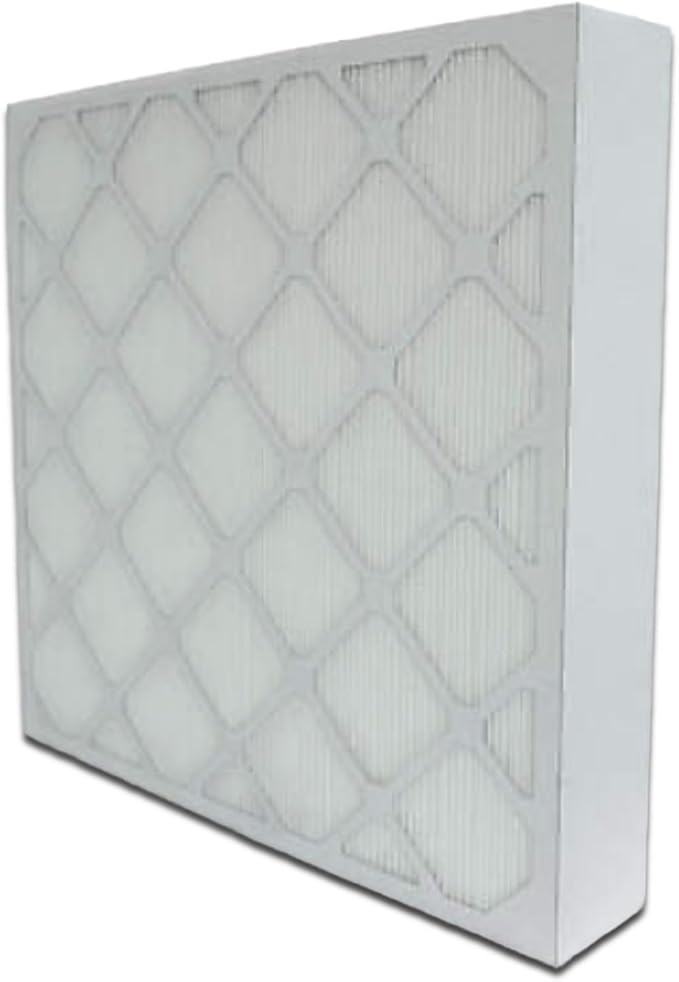 16x25x1 Mini-Pleat Synthetic Panel Air Filter – 1” Beverage Board Frame – MERV 15 ASHRAE 52.2 – High-Efficiency HVAC Filter for Commercial, Industrial, Residential – (Pack of 12)