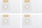 5-Layer Electrostatic Fleece 197903-8 Filter Bags With Rubber Seal For 36V 18V X2 Backpack Vacuum XCV05 XCV09 XCV10 Dust Collection 4-Pack ﻿(4 PACK)
