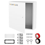 Outdoor Electrical Junction Box, 24x 24 x 8' ' NEMA 4X Enclosure Box, Wall Mounted IP66 Waterproof & Dustproof Lockable Metal Junction Box