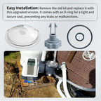 #SF80110-1 Leaf Trap Cover Lid With O-Ring Valve 12in Sand Filter Pump Quality Durable New Replacement Parts For Intex