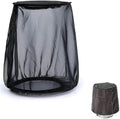 Air Filter Cleaner Kits, Motorcycle Waterproof Air Filter Rain Sock Dustproof Protective Cover Fits for Harley (Size S), Black#S