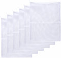 JIHAQUA Aquarium Filter Bags Large - Reusable Fish Tank Filter Media Mesh Bags with Plastic Zipper (7.5 x 12 inch (6 Pack))