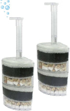 Corner Filter Up to 40 Gal ea. Air Driven Bio Sponge Ceramic for Fry Shrimp Fish Tank Aquarium