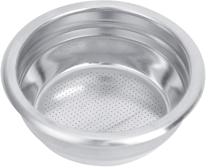 GOTOTOP Coffee Filter, Stainless Steel Filter Basket for 58mm SemiAutomatic Machines, Perfect for Home Baristas and Coffee Shops (For two persons)