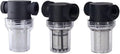 Budget Transparent Inline Filter - 1/2 3/4 1 Plastic Screen for Aquaculture Sediment & Sprinkler Pre-Filtration(G1I2 40 Mesh)