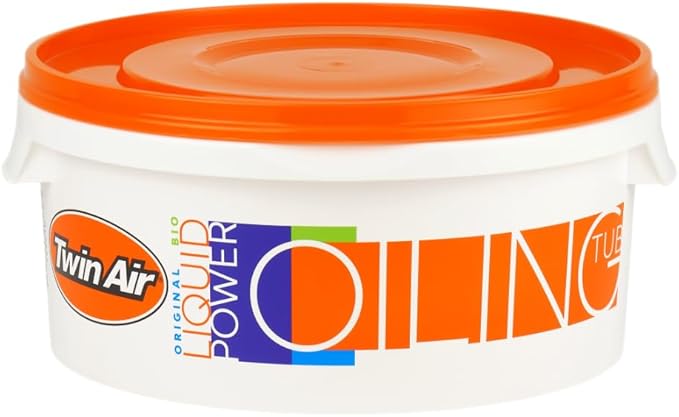 Oiling Tub (3 Liter) - Durable, Resealable Orange Tub for Submerging and Evenly Oiling Powersports Air Filters, Reduces Waste and Mess, Ideal for Dirt Bikes, ATVs, and Motocross Maintenance