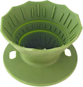 Portable Coffee Dripper, Silicone Collapsible Design for Easy Pour Over Making, for Travel and Outdoors (green)