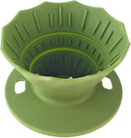Portable Coffee Dripper, Silicone Collapsible Design for Easy Pour Over Making, for Travel and Outdoors (green)