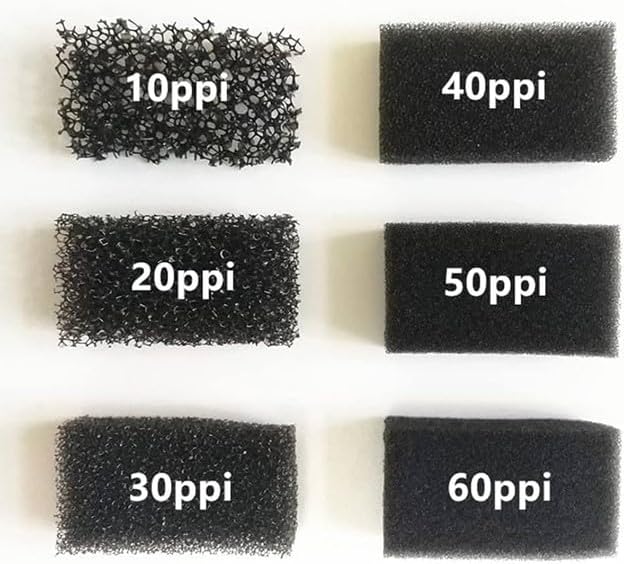 10 ppi Reticulated Sponge Black Regicell Automotive Air Filter, Noise Suppression Filtration, Speaker Foam Size: (2PCS) 54" x 36" x 1" Thick