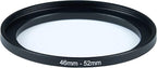 40.5mm Lens to 52mm Camera Lens Adapter 40.5mm to 52mm Step Up Ring Adapter Ring for All Brands of UV ND CPL, with Premium Lens Wiping Cloth 2 Pack (40.5mm-52mm)