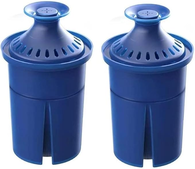 Elite Water Filter Lasting 6 Months-Efficient Long-Life Elite Filter, Replacement for Brita Pitcher Water Filter and Dispensers, Etc.,BPA FREE,2 Count(Blue)