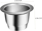 Homoyoyo 4pcs Reusable Coffee Filter Cups Multi-function Drainers for Home Office and Coffee Shops Design Fine Mesh for Better Flavor Extraction