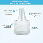 500X Ear Thermometer Probe Covers Lens Filters Refill Caps for All Braun Models, BPA Free and Disposable for Braun