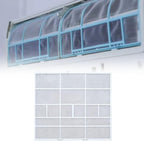 Wall Mounted Air Conditioner Dustproof Filter Cover,Plastic Indoor Unit Air Outlet Screen Compatible with Household Split System AC(35.3X29cm)