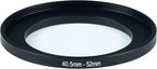40.5mm to 52mm Step-Up Ring Filter Adapter for All Brands UV ND CPL Metal Ring Step-Up Rings Adapter Filter (40.5mm-52mm)