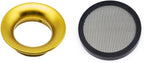 Carburetor Carb Velocity Stack 44mm Air Cleaner Filter Modified Trumpet Aluminum Alloy with Sponge Filter Steel Mesh for GY6 150cc PZ24 PZ30 PHBH Suggest Small Displacement (Gold,44mm)
