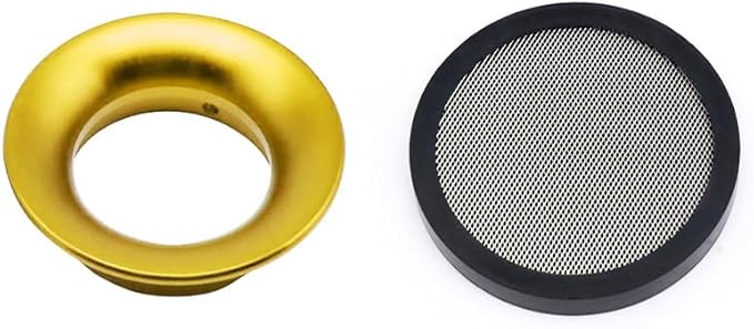 Carburetor Carb Velocity Stack 44mm Air Cleaner Filter Modified Trumpet Aluminum Alloy with Sponge Filter Steel Mesh for GY6 150cc PZ24 PZ30 PHBH Suggest Small Displacement (Gold,44mm)