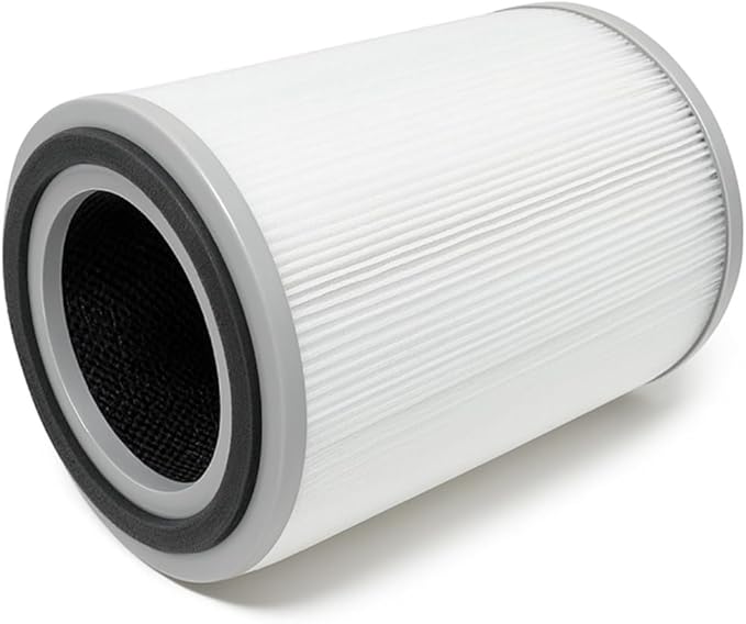 Nispira 3-in-1 True HEPA with Activated Charcoal Replacement Filters, Compatible with TOPPIN TPAP001 Air Purifier Comfy Air C2, 4-Packs