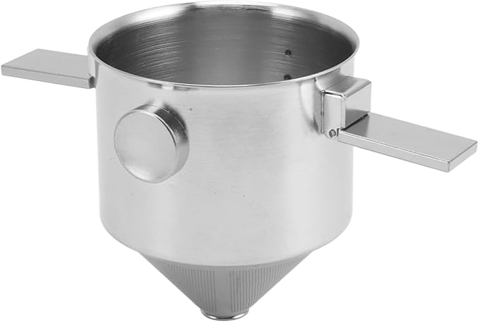 Portable Pour Over Coffee Maker Stainless Steel Reusable Cone Coffee Dripper Filter Hand Brewed Design for Home Travel Office 304 Stainless Steel Material