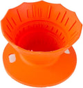 Portable Coffee Dripper, Silicone Collapsible Design for Easy Pour Over Making, for Travel and Outdoors (red)