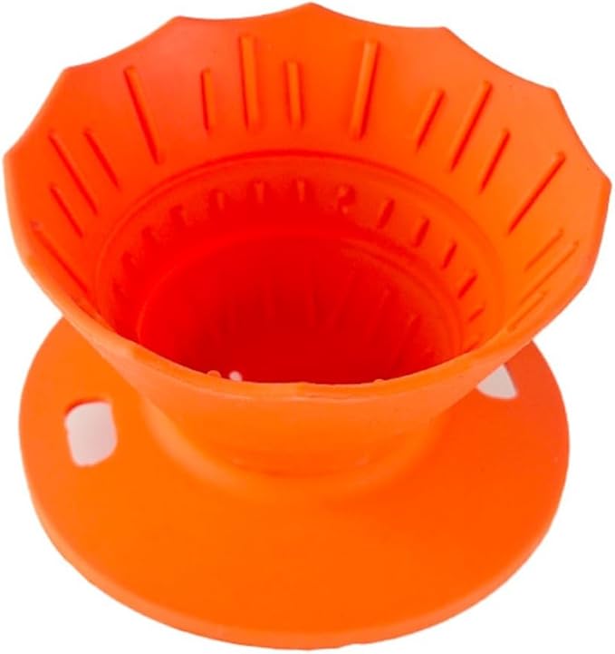 Portable Coffee Dripper, Silicone Collapsible Design for Easy Pour Over Making, for Travel and Outdoors (red)