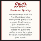 Doc's Diesel Transmission Filter Kit DF-321 | Compatible with Ford 6.4L Powerstroke F250, F350, F450, F550 2008-2010, Ford 6.7L Powerstroke F250, F350, F450, F550 with 5R110W Transmission 2011-2016