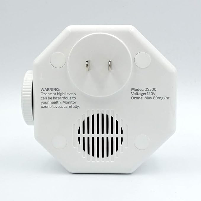 OdorStop OS300-4 Mini Ozone Generator Air Purifier Ionizer for Deodorizing and Purifying Small Areas, Pack of 4