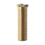 Sink Strainer Screw Connector Brass Alloy Bolts for Wash Basin Strainer Bath Waste Bolt Kitchen Sink Basket Filter Slotted Design for Easy Tightening Copper Color(Brass 4cm)