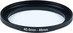 40.5mm to 46mm Step-Up Ring Filter Adapter for All Brands UV ND CPL Metal Ring Step-Up Rings Adapter Filter (40.5mm-46mm)