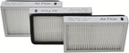 EZ SPARES 3 PCS Replacement for Kenmore EF2 (EF-2) Exhaust HEPA Vacuum Replacement Filter Compares to 86880 and for Panasonic MC-V194H HEPA Filter